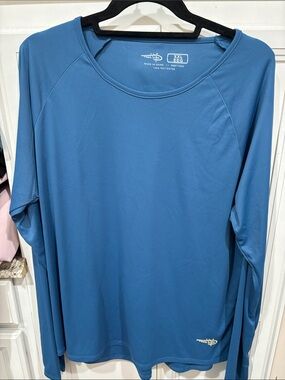 Set of 2 . Performance Long Sleeve Tee in Blue by Salt Life